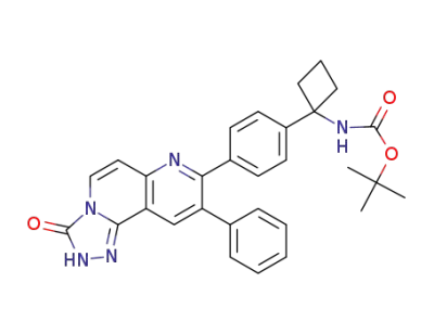 tert-butyl {1-[4-(3-oxo-9-phenyl-2,3-dihydro[1,2,4]triazolo[3,4-f][1,6]naphthyridin-8-yl)phenyl]cyclobutyl}carbamate
