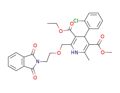 4-(2-chlorophenyl)-3-ethoxycarbonyl-5-methoxycarbonyl-6-methyl-2-[2-phthalimidoethoxymethyl]-1,4-dihydropyridine